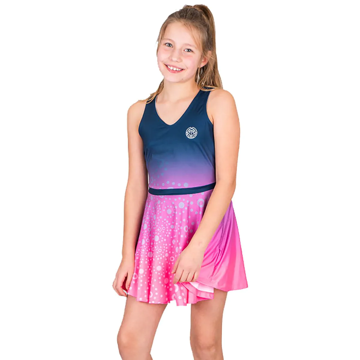 Rochii fete - Rochie BIDI BADU Colortwist Fata - Roz/Albastru Inchis