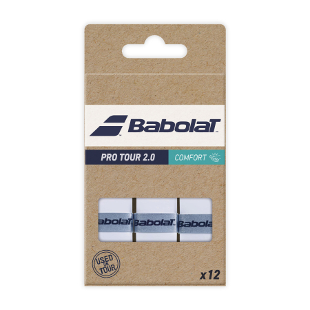 Gripuri si Overgripuri - Set Overgrip Babolat Pro Tour 2.0 x12 - Alb