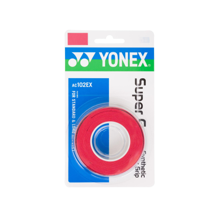 Gripuri si Overgripuri - Set Overgrip Yonex Super Grap - rosu