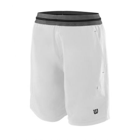 Pantaloni scurti - Short baieti - Sort tenis Wilson Competition 7" alb