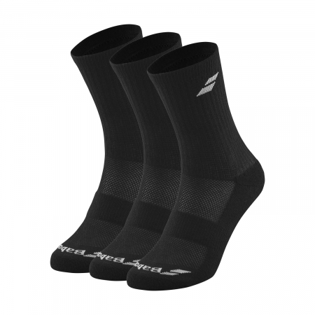 Sosete - Sosete Babolat Logo  x 3 perechi - negru