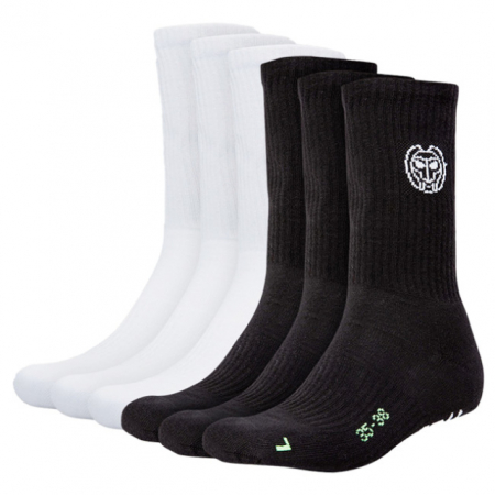 Sosete - Sosete BIDI BADU Don Carlito XXL Crew Move Socks 6 Perechi - Negru/Alb