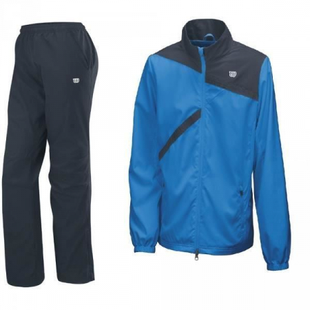 Trening copii si juniori - Trening Wilson Woven Warm Up, copii, albastru/negru