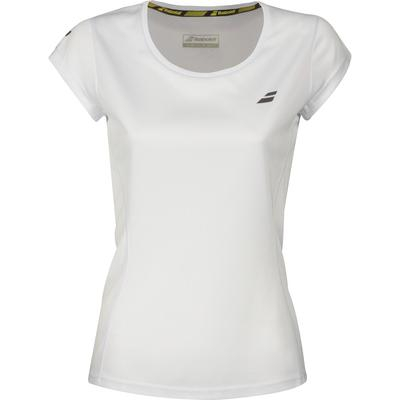 Tricouri fete - Tricou Babolat Core Fata alb