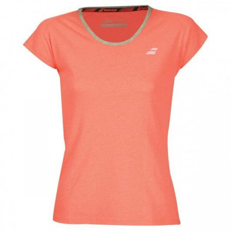 Imbracaminte fete - Tricou Babolat Core Fata - rosu fluo