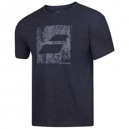 Imbracaminte barbati - Tricou Babolat Exercise Big Flag Barbat - Negru