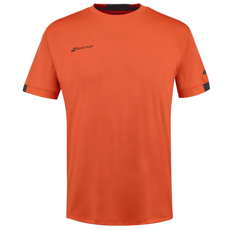 Imbracaminte baieti - Tricou Babolat Play Crew - rosu fluo