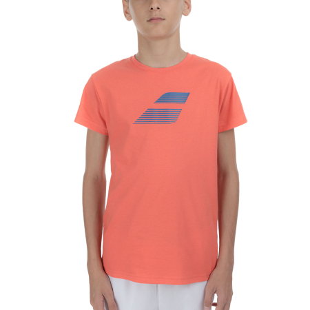 Imbracaminte baieti - Tricou baieti Babolat Exercise Logo - portocaliu