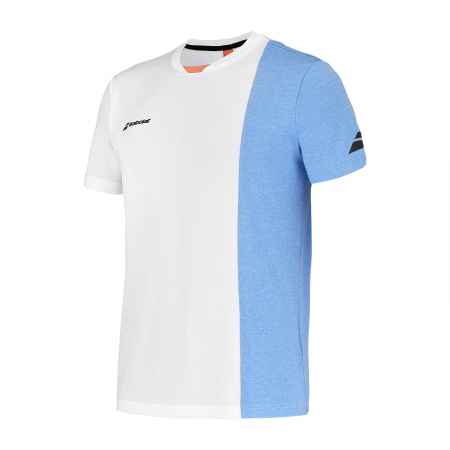 Tricouri baieti - Tricou baieti Babolat Play - alb/albastru