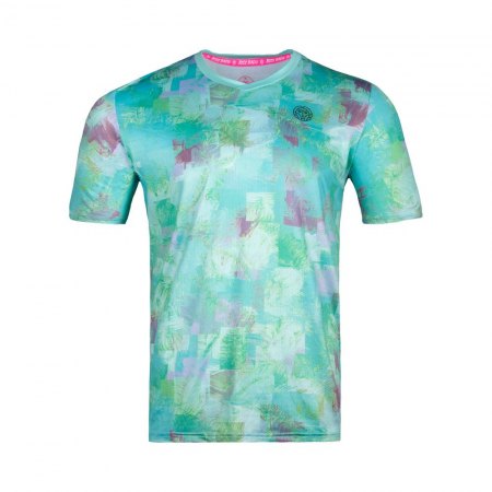 Tricouri barbati - Tricou barbat BIDI BADU Kovu Tech - Verde/Gri Inchis