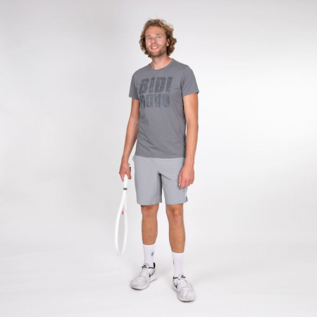 Tricouri barbati - Tricou barbat BIDI BADU Lorean Lifestyle - Gri Inchis
