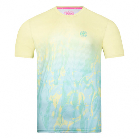 Imbracaminte barbati - Tricou barbat BIDI BADU Tafari Tech - Menta/Galben Deschis