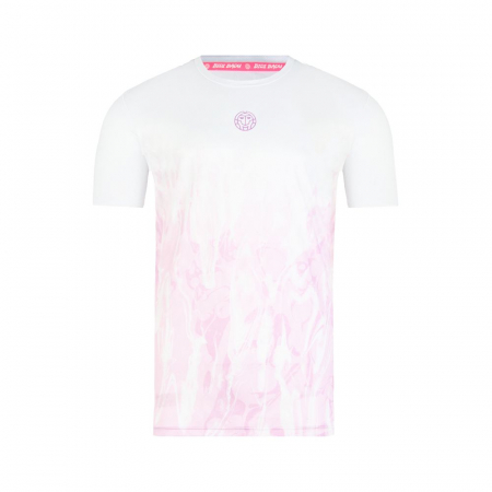 Imbracaminte barbati - Tricou barbat BIDI BADU Tafari Tech - Liliac/Alb