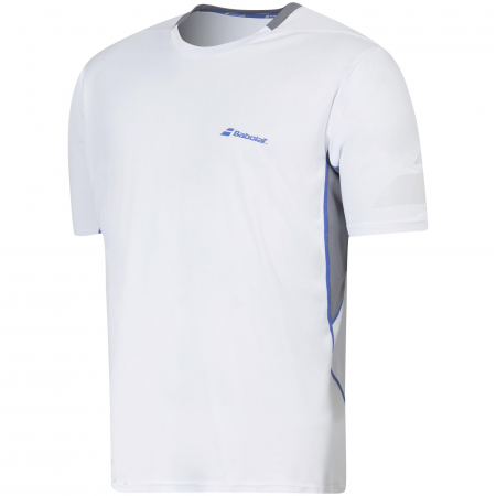Imbracaminte barbati - Tricou barbati Babolat Crew Neck Performance - alb