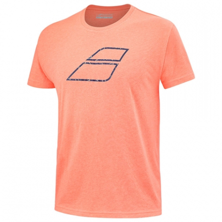Imbracaminte barbati - Tricou barbati Babolat Exercise Big Flag - Coral