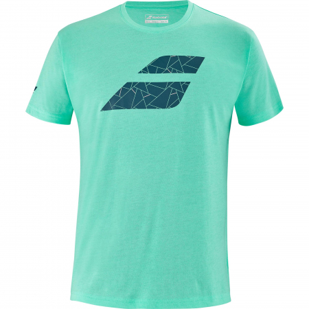 Imbracaminte barbati - Tricou barbati Babolat Exercise Big Flag  - verde