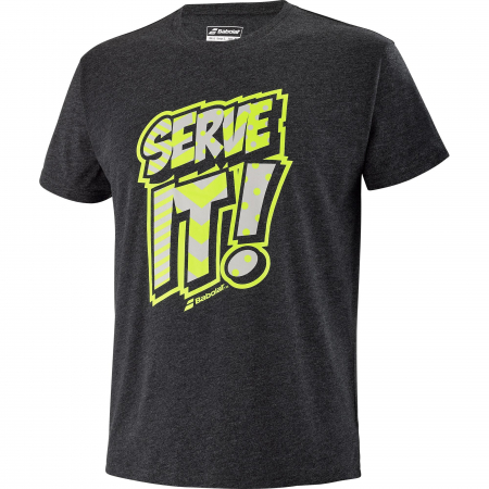 Imbracaminte barbati - Tricou barbati Babolat Exercise Message  - Negru