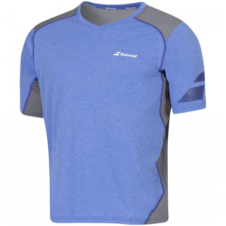 Imbracaminte barbati - Tricou barbati Babolat Performance V-Neck - albastru