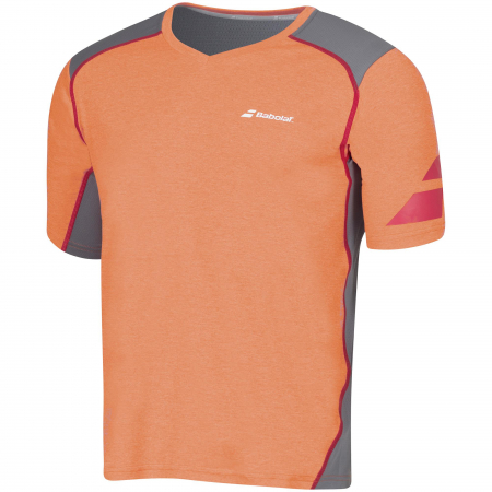 Imbracaminte barbati - Tricou barbati Babolat Performance V-Neck - portocaliu