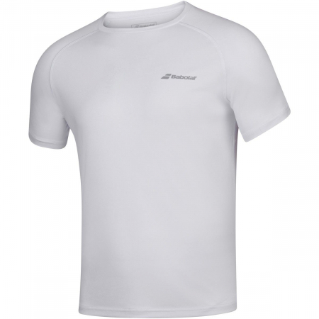 Imbracaminte barbati - Tricou barbati Babolat Play Crew Neck - alb