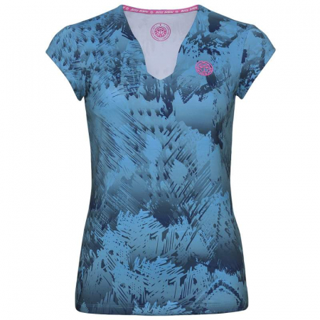 Tricouri dama - Tricou BIDI BADU Bella 2.0 Tech Dama - Albastru Inchis/Turcoaz
