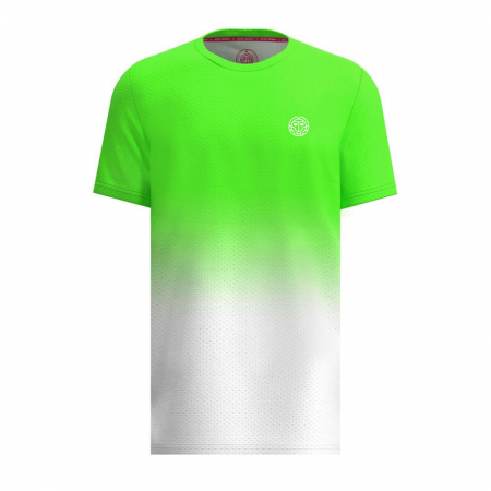 Imbracaminte baieti - Tricou BIDI BADU Crew Gradiant Baiat - Verde Neon/Alb