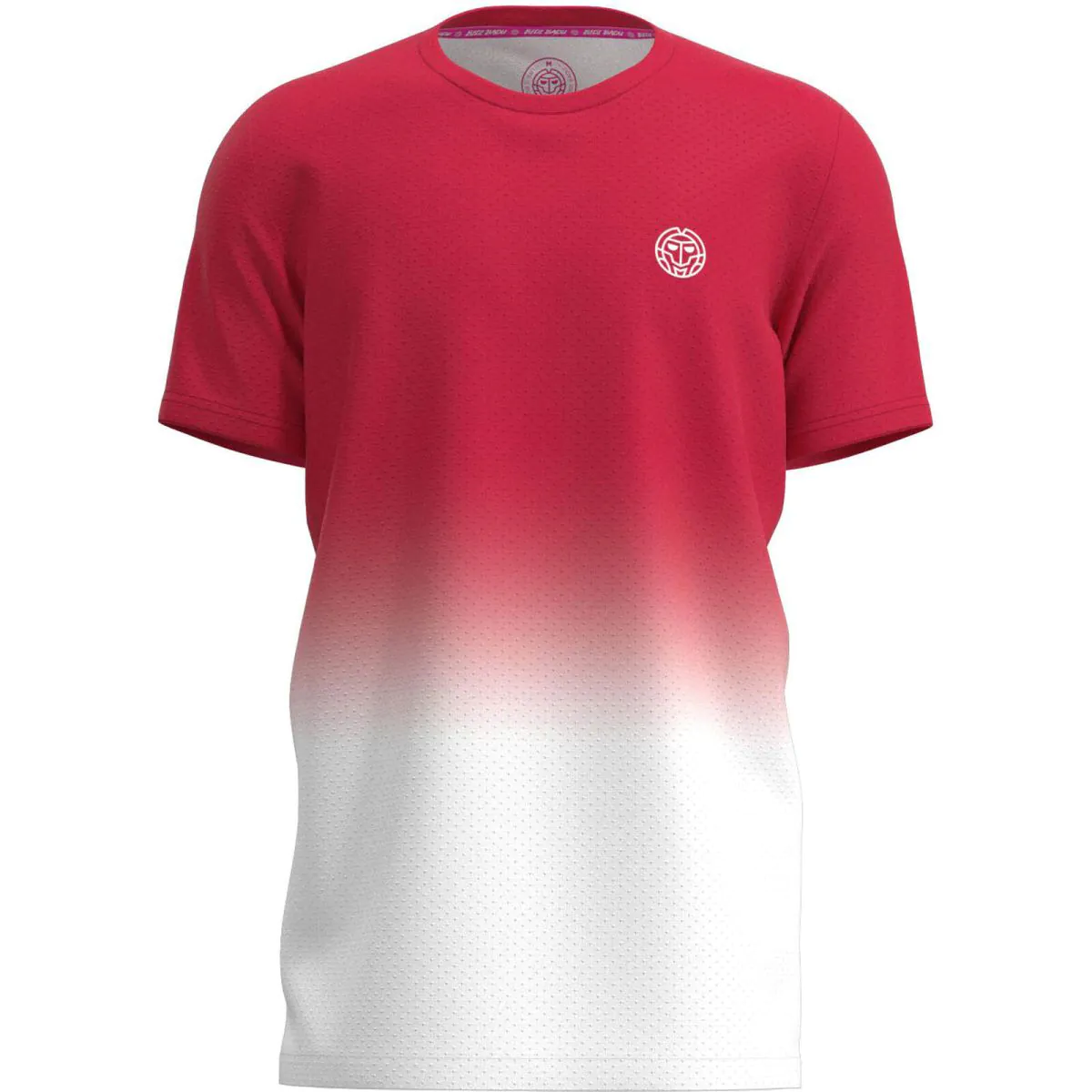 Imbracaminte baieti - Tricou BIDI BADU Crew Gradiant Baiat - Rosu/Alb