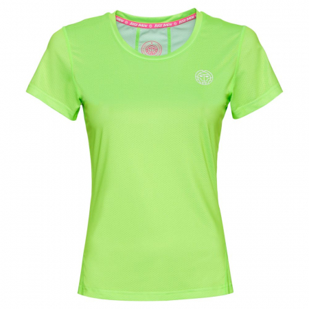 Tricouri dama - Tricou BIDI BADU Eve Tech Roundneck Dama - Verde Neon