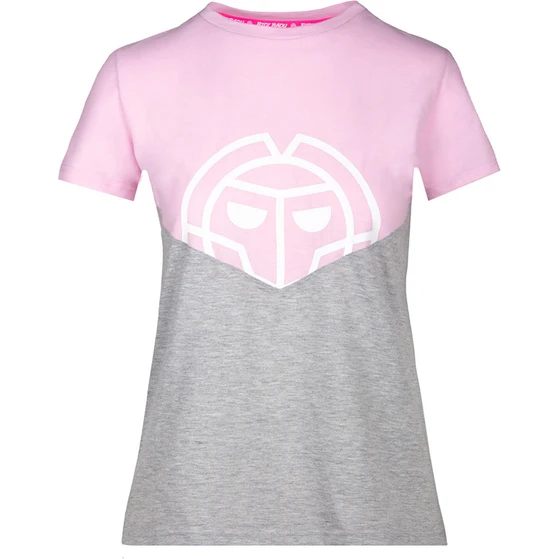Tricouri dama - Tricou BIDI BADU Hasina Lifestyle Dama - Roz/Gri Deschis