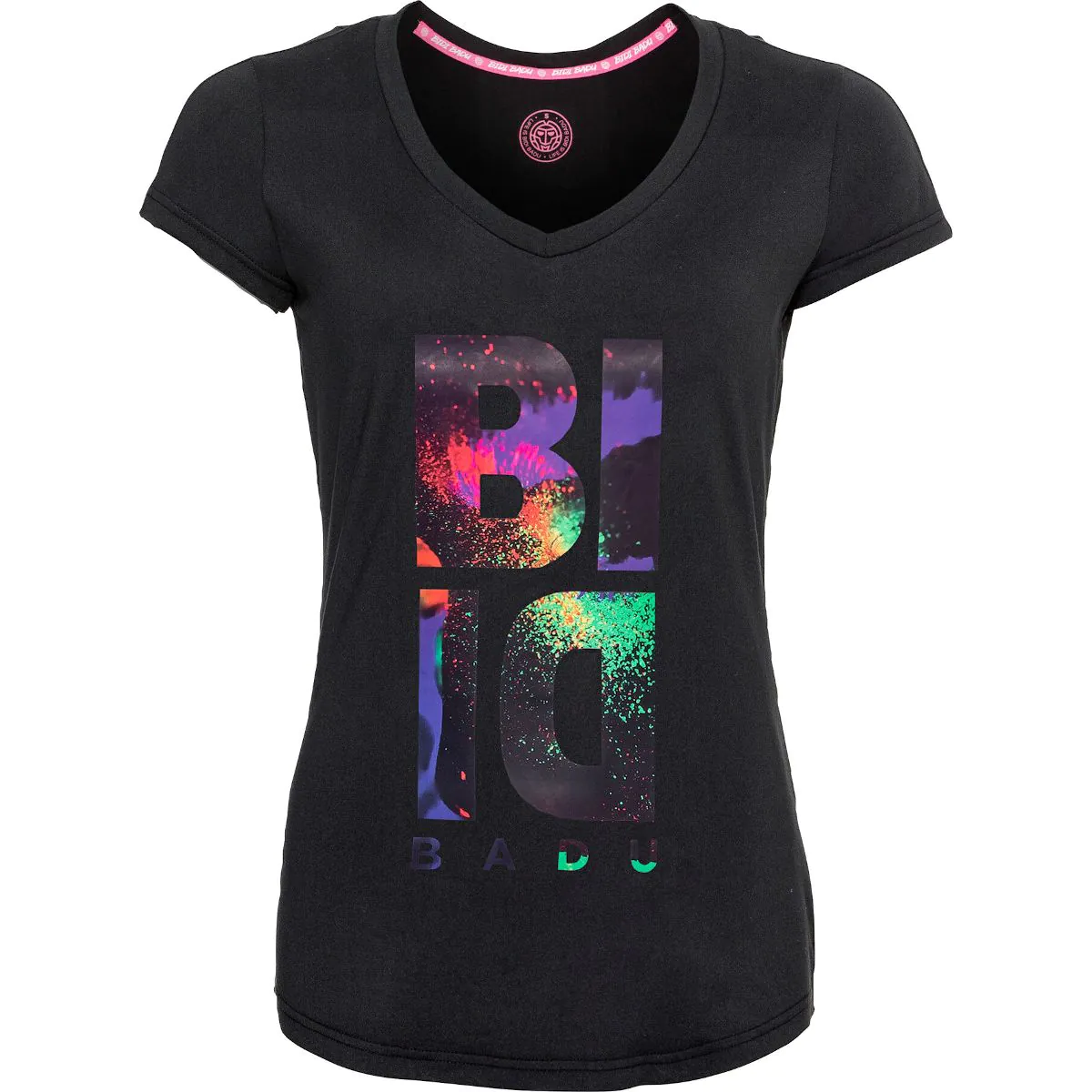 Tricouri dama - Tricou BIDI BADU Isela Lifestyle Dama - Negru Neon