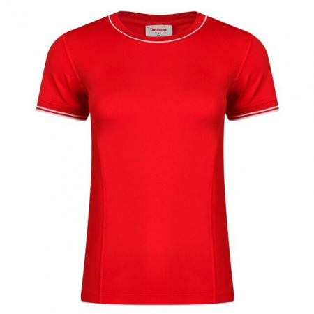 Tricouri dama - Tricou dama Wilson Seamless TEAM Infrared