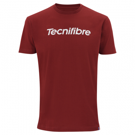 Imbracaminte baieti - Tricou Tecnifibre Team Cotton Cardinal