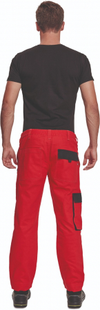 Pantaloni Max rosu/negru, 100% bumbac [2]