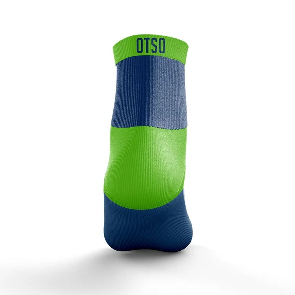 Sosete Alergare OTSO Multisport Low Cut Electric Blue & Fluo Green [2]