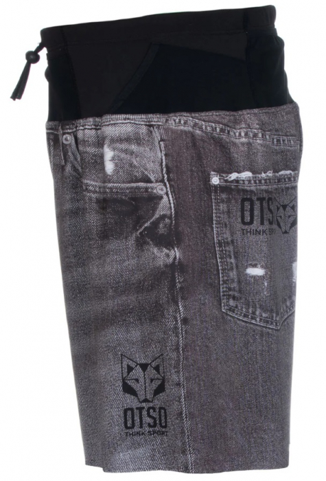 Pantaloni Alergare OTSO Black Jeans Shorts [2]