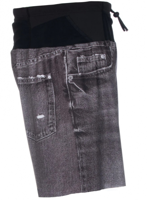 Pantaloni Alergare OTSO Black Jeans Shorts [4]