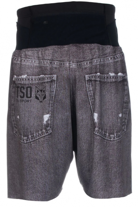 Pantaloni Alergare OTSO Black Jeans Shorts [3]