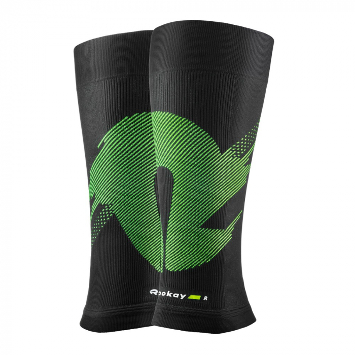 Compresii gambe Rockay Blaze negru/lime [2]