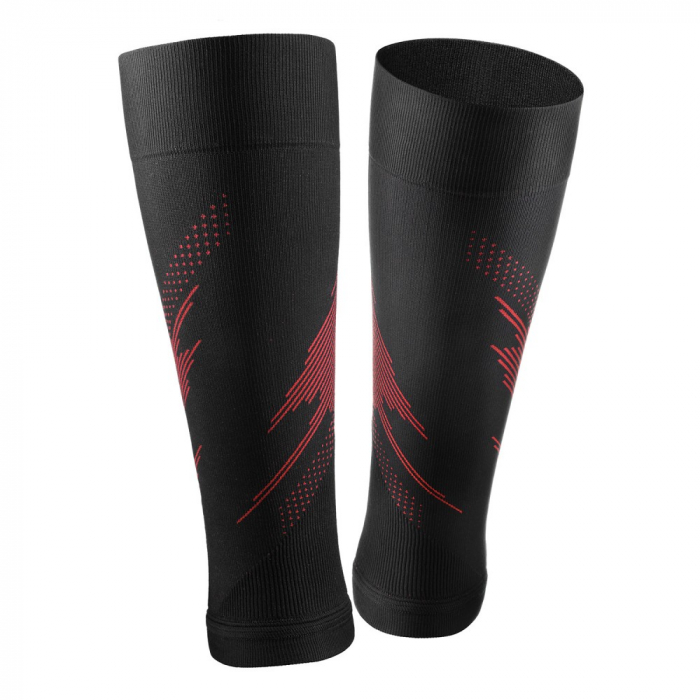 Compresii gambe Rockay Blaze negru/rosu [4]