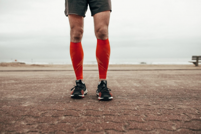 Compresii gambe Rockay Blaze orange/alb [5]