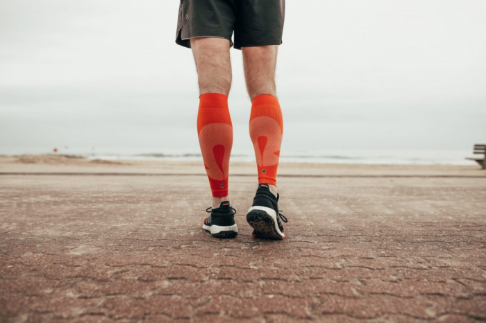 Compresii gambe Rockay Blaze orange/alb [6]