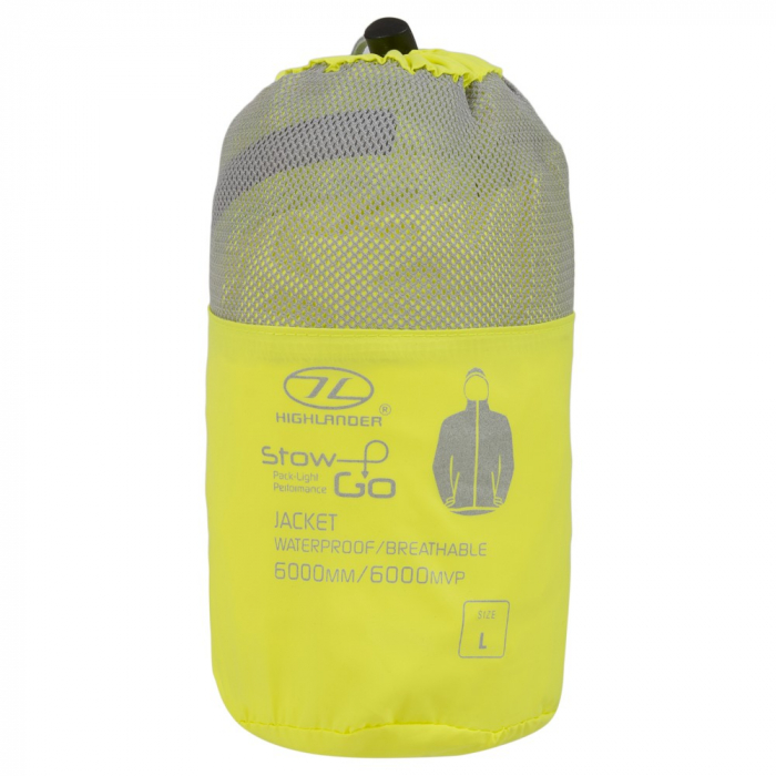 Jacheta Waterproof/Windproof Highlander Stow&Go, Galben [5]