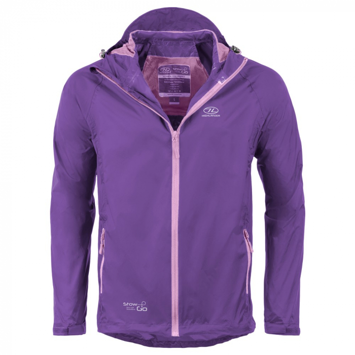 Jacheta Waterproof/Windproof Highlander Stow&Go, Mov [2]