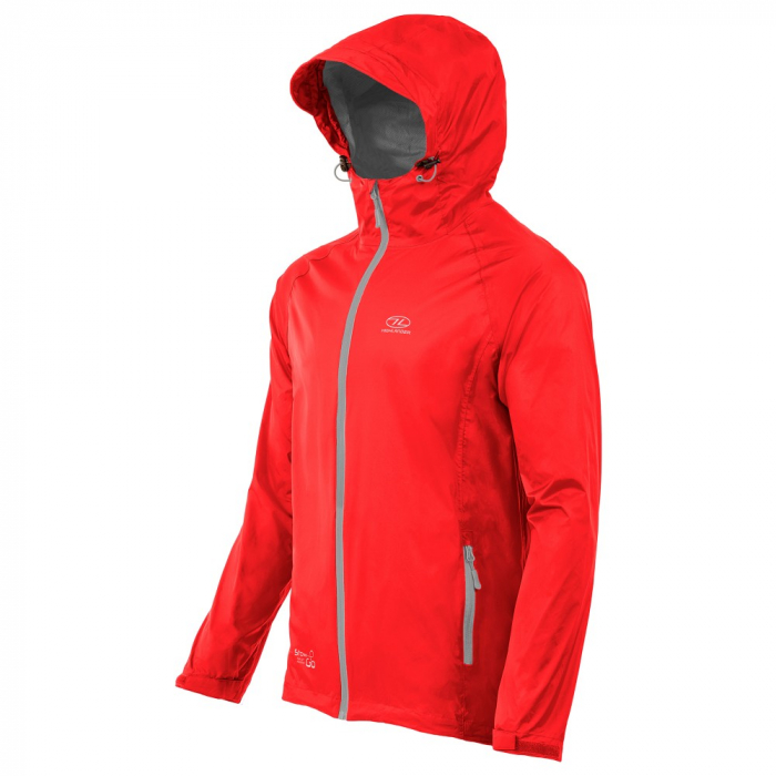 Jacheta Waterproof/Windproof Highlander Stow&Go, Rosu [2]