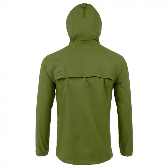 Jacheta Waterproof/Windproof Highlander Stow&Go, Verde [4]