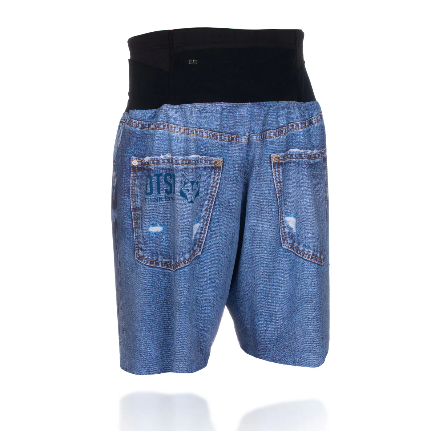 Pantaloni Alergare OTSO Blue Jeans Shorts [5]