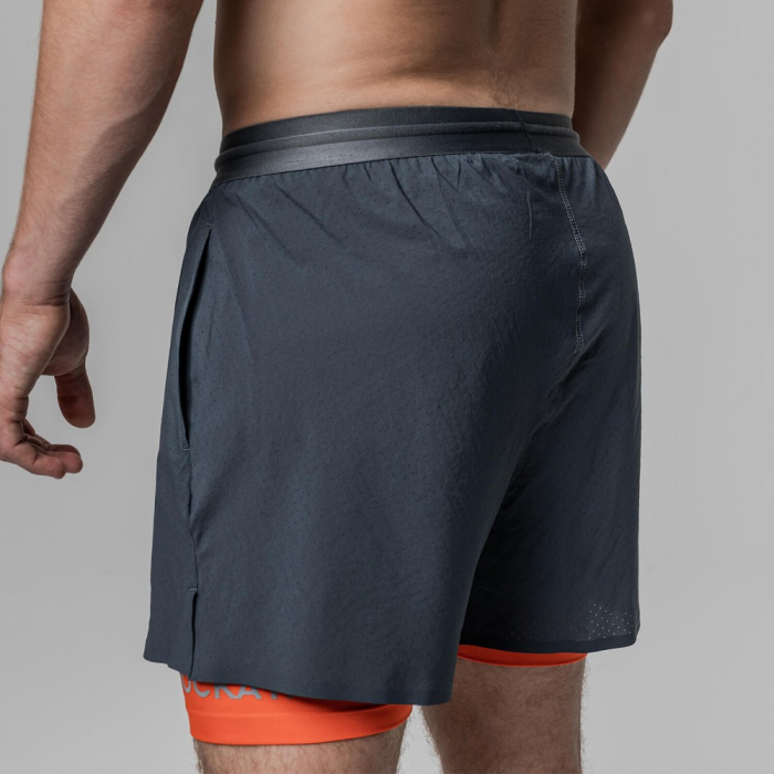 Pantaloni scurti alergare barbati Rockay 2-in-1 [7]