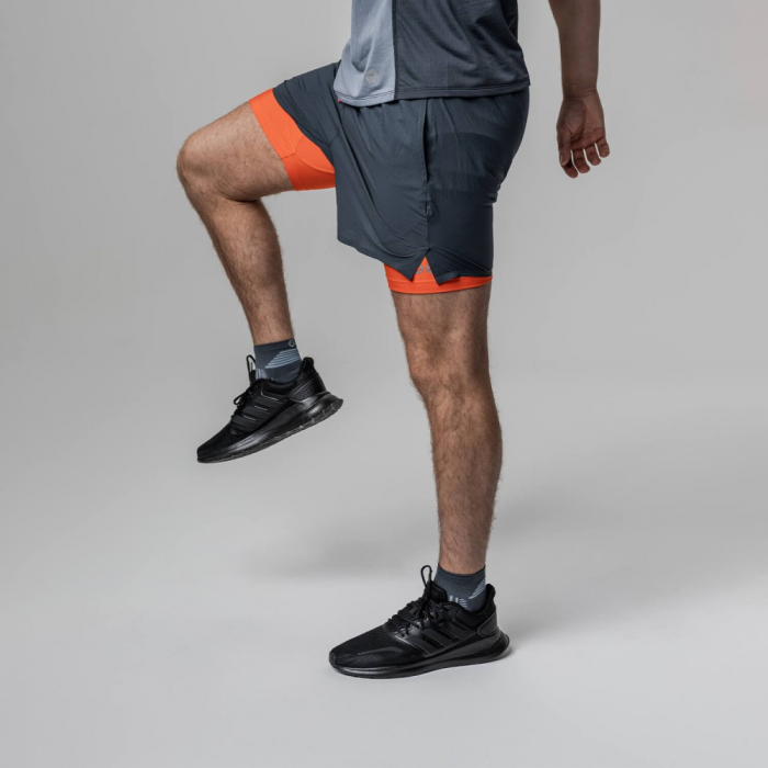 Pantaloni scurti alergare barbati Rockay 2-in-1 [2]