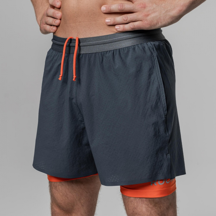 Pantaloni scurti alergare barbati Rockay 2-in-1 [4]