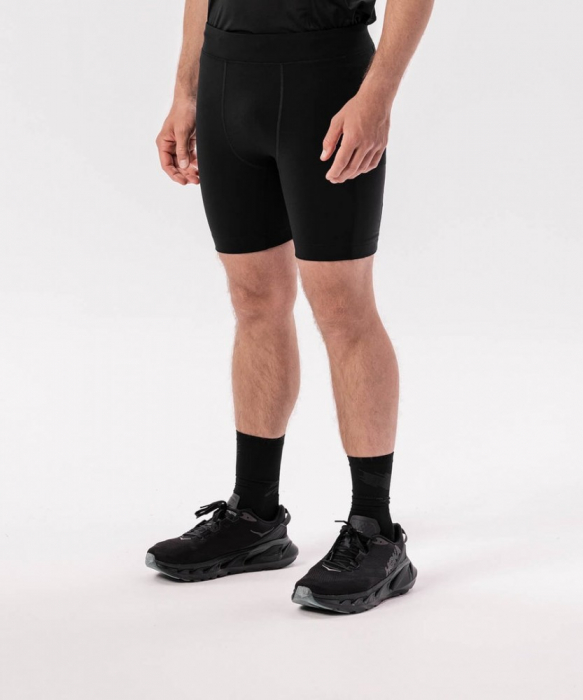 Pantaloni scurti alergare barbati ROCKAY FLARE HALF TIGHT, Negru [5]